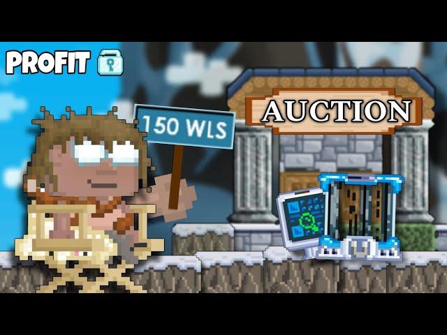 I Tested ALL Auctions in Growtopia! (BIG PROFIT)