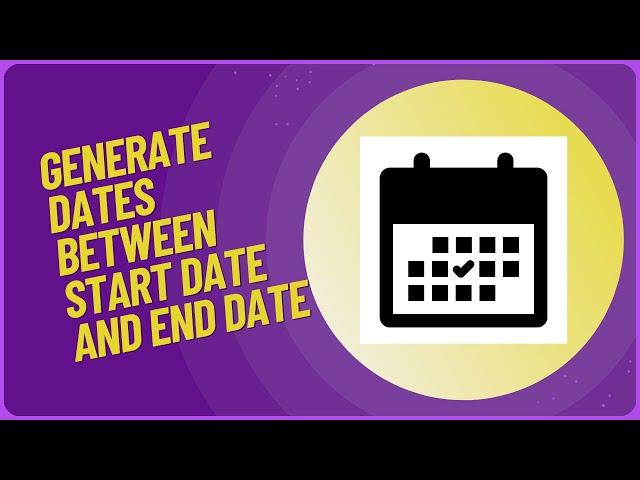 Generating Dates in Power BI: A Time-Saving Tutorial