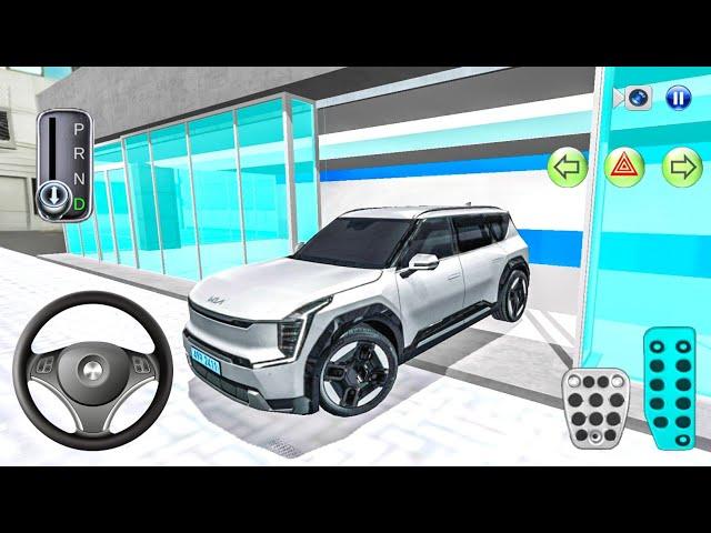 New Kia EV9 Electric SUV car in The Showroom - 3D Driving Class 2024 - android gameplay- gamegame