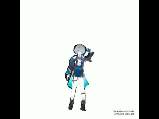 Funny animation of Misha from Honaki