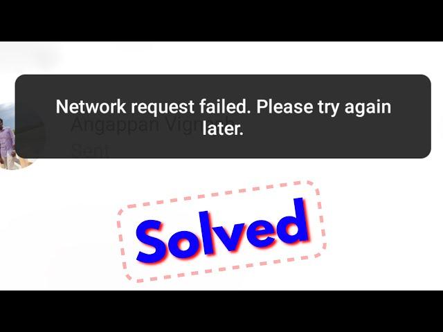 Fix instagram network request failed please try again later