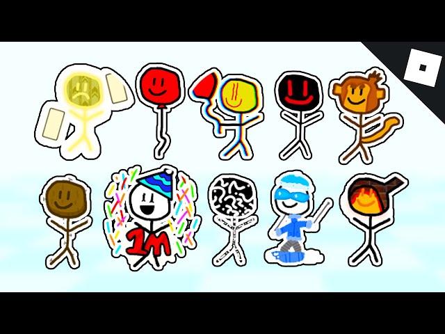 How to get the 10 NEW STICKMAN BADGES in FIND THE STICKMEN | Roblox