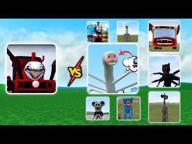 Choo Choo Charles vs Cursed Thomas vs Bus Eater vs Siren Head vs Skibidi Toilet vs Train Eater