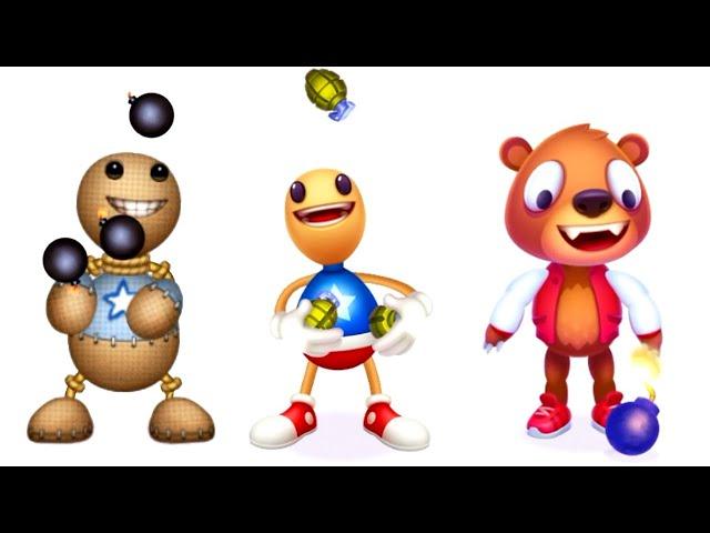 Kick the Buddy vs Kick the Buddy Forever vs Despicable Bear | Begin Cartoon Animations