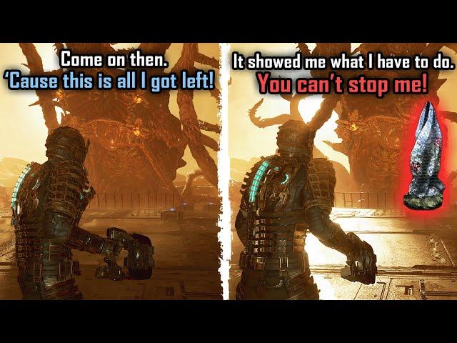 Dialogue Differences when ALL Marker Fragments are Placed - Dead Space Remake 2023