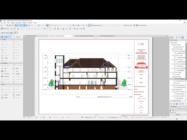 Archicad 3D Section