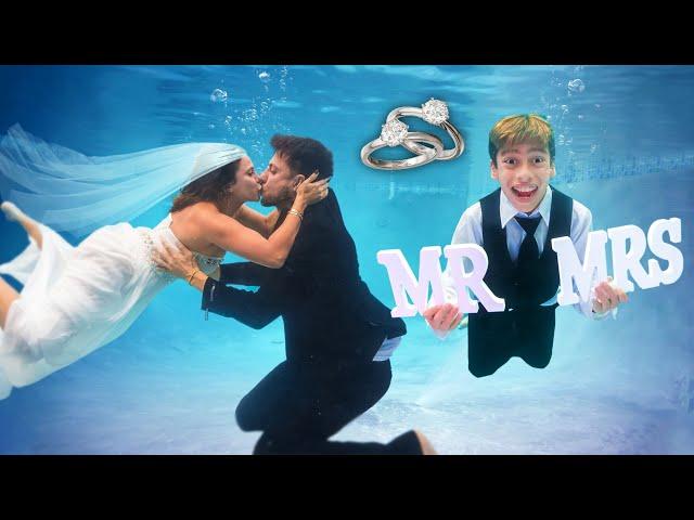 We Got MARRIED UNDERWATER!! 