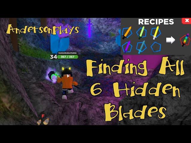 AndersonPlays Roblox Treasure Quest - Where to Find All 6 Hidden Blades (2020/2021)