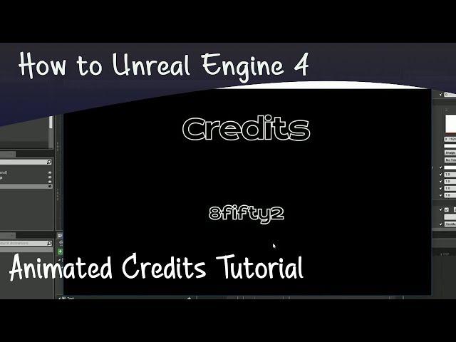 Make animated credits in UMG Unreal Engine 4