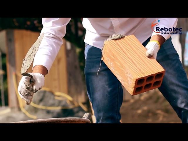 How to lay bricks using Rebotec Waterproofing