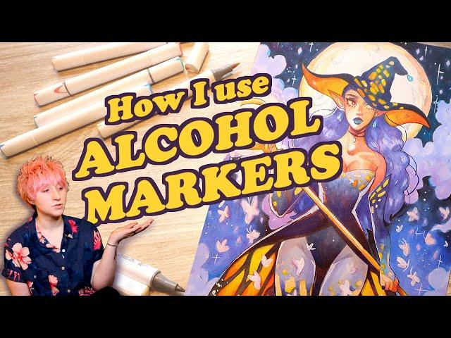 How I color and blend with Alcohol Markers ️ 5 Tips for beginners