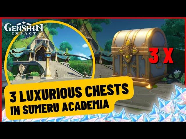 Get 3 Luxurious Chest in Sumeru City| Genshin Impact