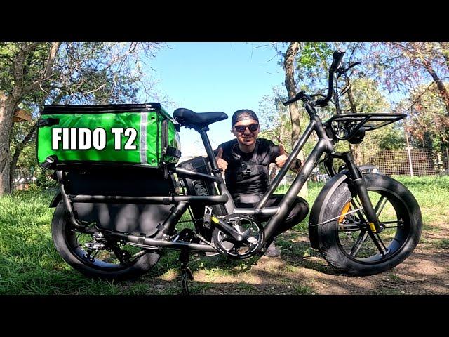 CURIER CU BICICLETA FIIDO T2 - Longtail Cargo E-bike