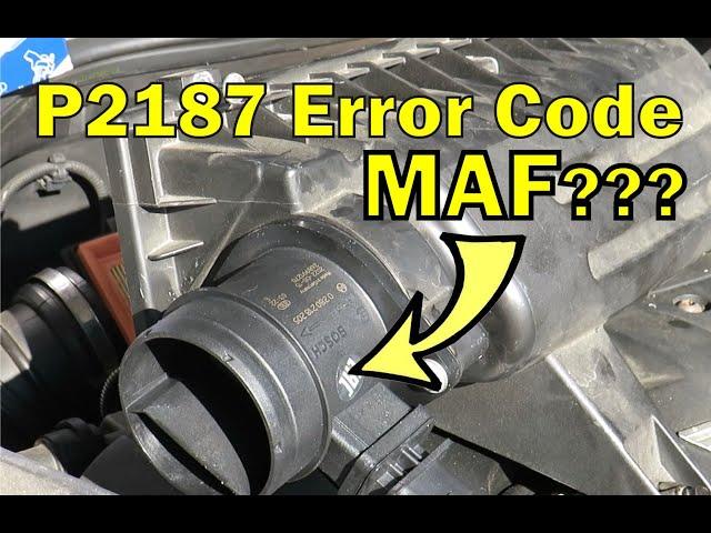 P2187 Error Code changed Mass Airflow Sensor on Mini Cooper