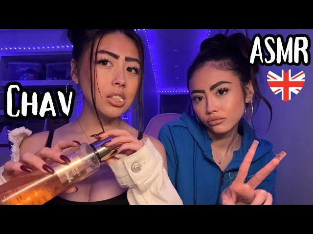 ASMR British CHAVS Roleplay - lots of personal attention!! & tingles (lots of chewing gum)