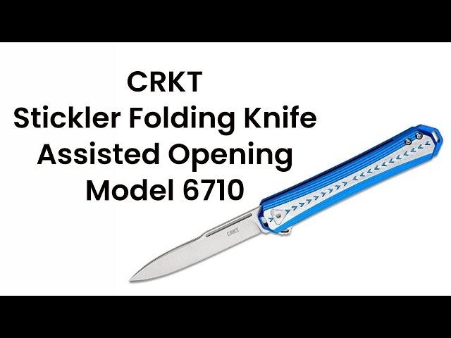 CRKT Stickler Folding Knife - Assisted Opening - Model 6710