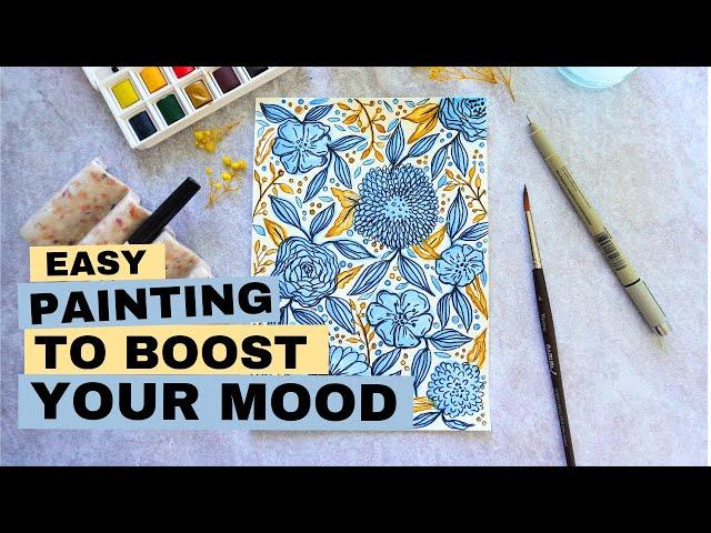 Easy painting tutorial to boost your mood!