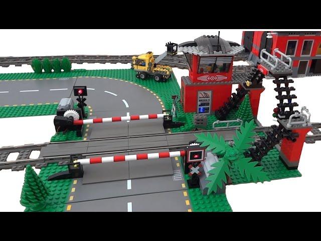 Lego train level crossing 10128 automated by Arduino