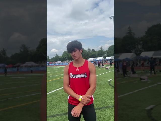 2023 New England 400m Champ Gianluca Bianchi Greenwich CT