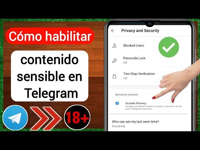 Cómo habilitar contenido confidencial en Telegram -iPhone | Habilitar contenido sensible en Telegram