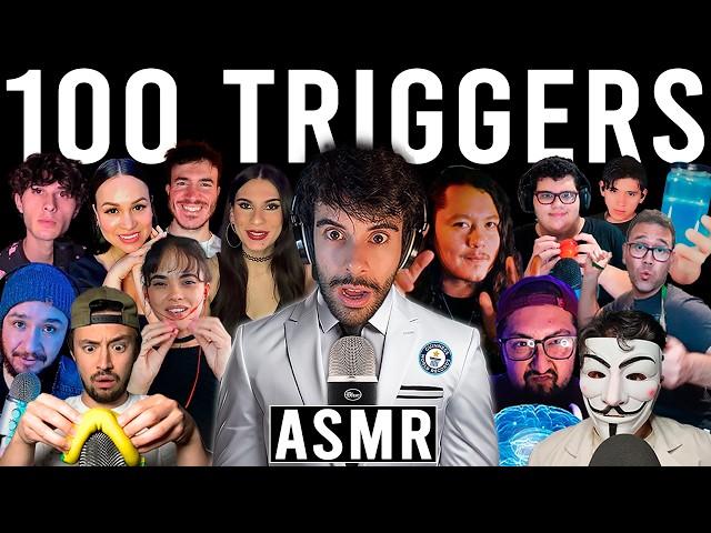 ASMR WITH SUBSCRIBERS AND ASMRTISTS 100 TRIGGERS 10 MINUTES 