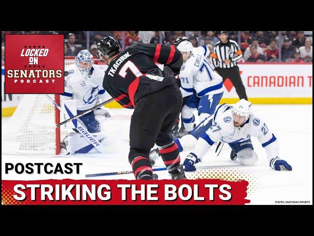 POSTCAST: RED HOT POWER PLAY GIVES OTTAWA SENATORS WIN IN TOUGH BATTLE VS TAMPA BAY LIGHTNING