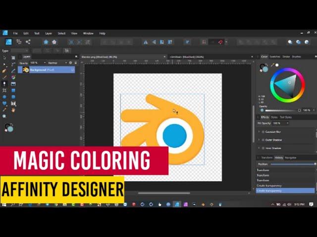 Magic Colouring in Affinity Design