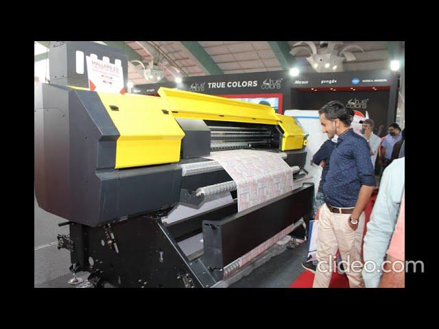 Digital textile printing & sublimation printing demo at SITEX expo Surat. credit:screenprintindia