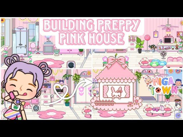 Building Preppy Pink House Miga World | Prxces Gamer