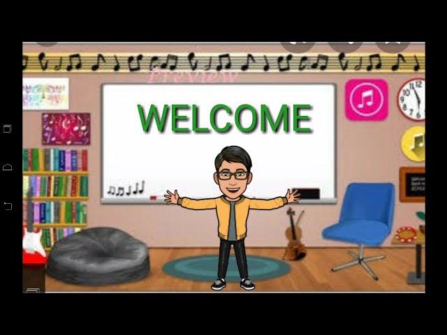 WELCOME message for my students and parents