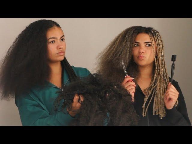 Cutting Out Our Box Braids | Hair loss? Damage?