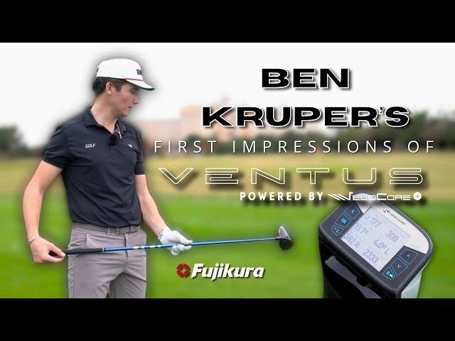 Ben Kruper's Reaction on the Range to the 2024 VENTUS | Fujikura Golf