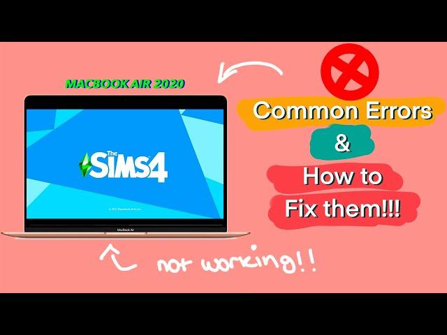 The Sims 4 not working on Macbook Air  2020 |  common issues [ FIX ]