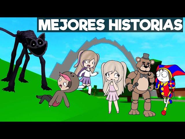 LYNA Y CHOCOBLOX TOP 5 MEJORES HISTORIAS DE ROBLOX (FNAF , BARBIE , THE AMAZING DIGITAL CIRCUS)