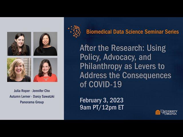After the Research: Using Policy, Advocacy, + Philanthropy to Address the Consequences of COVID-19