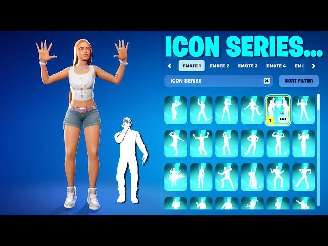 ALL FORTNITE ICON SERIES DANCES & EMOTES