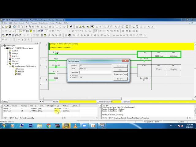 PLC เบื้องต้น การเขียนโปรแกรมควบคุม EP19 : คำสั่ง CNT Counter / Timer โดยใช้ค่า DATA Memory