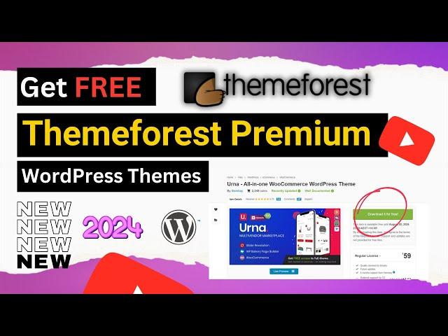 How to download WordPress themes from Themeforest  ~ ThemeForest Paid Theme Free Download %