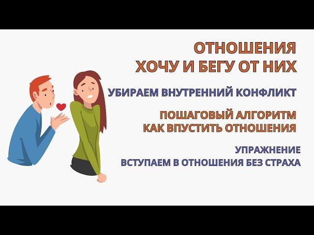 Страх перед новыми отношениями. Впускаем отношения, проработав внутренний конфликт. Делаем Практику