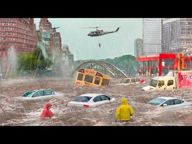 Montreal Went Underwater! Heavy flooding destroy roads and houses in Montreal, Canada