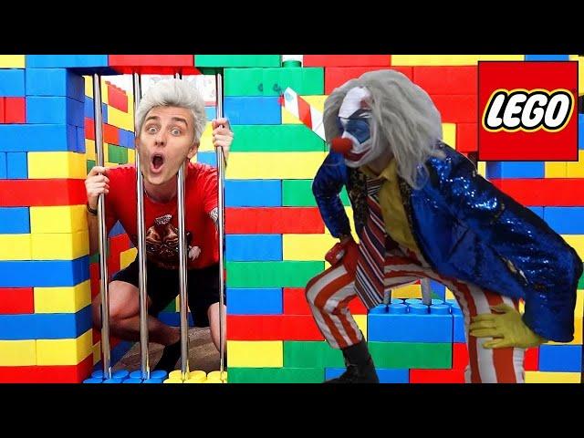 Побег Из ЛЕГО ТЮРЬМЫ от КЛОУНА - Челлендж **2 часть**