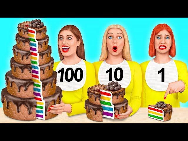 100 Слоев еды Челлендж | Сумасшедший челлендж от Multi DO Challenge