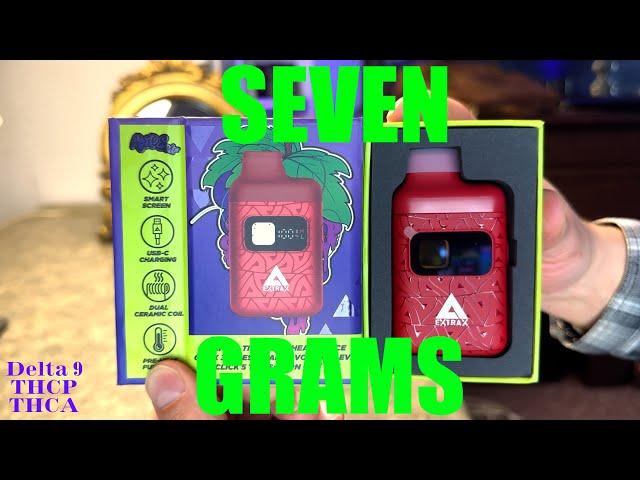 Delta Extrax Adios MF 7g Live Sugar Disposable Vape Granddaddy Purp Indica Review w/ Effects!