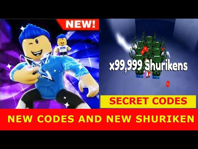 * NEW CODES AND FREE SHURIKEN *  [SECRET CODE!] Shuriken Tapping ROBLOX