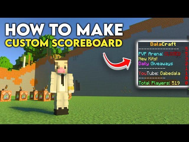 How to Make a Custom Scoreboard in Minecraft!