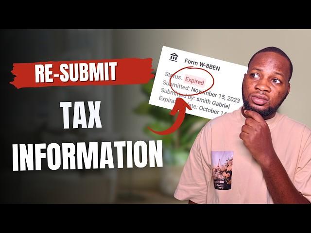 How to re-Submit Tax Information in Google AdSense | US Tax Form Expired