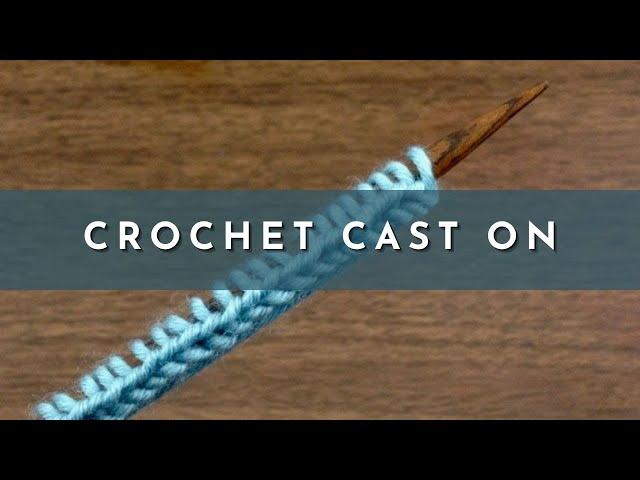 How to Knit the Crochet Cast On | Knitting Stitch Pattern | English Style