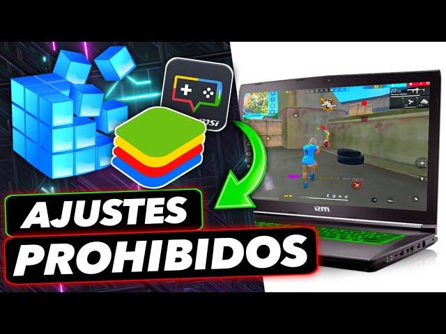 BRUTAL!! AJUSTES PROHIBIDOS Y COMPLETOS para BLUESTACKS Y MSI!!! Como CONFIGURAR Bluestacks 2024