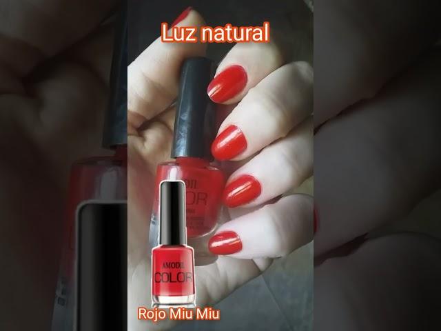 Esmalte Amodil color rojo Miu Miu ️ hermoso color #esmalte #nails #rojo #red #2023