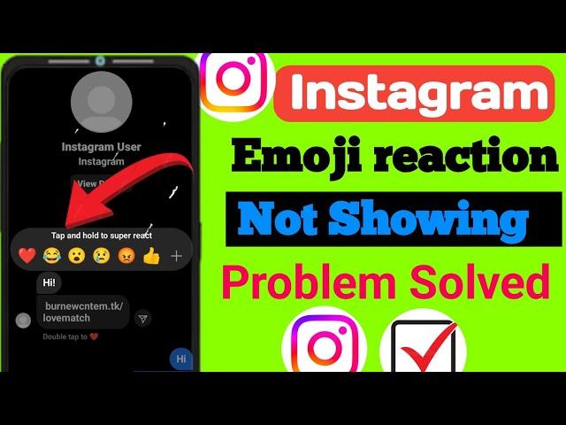 How to Fix Instagram Message Emoji Reaction Not Showing।Instagram DM Emoji Reaction Not Working Fix